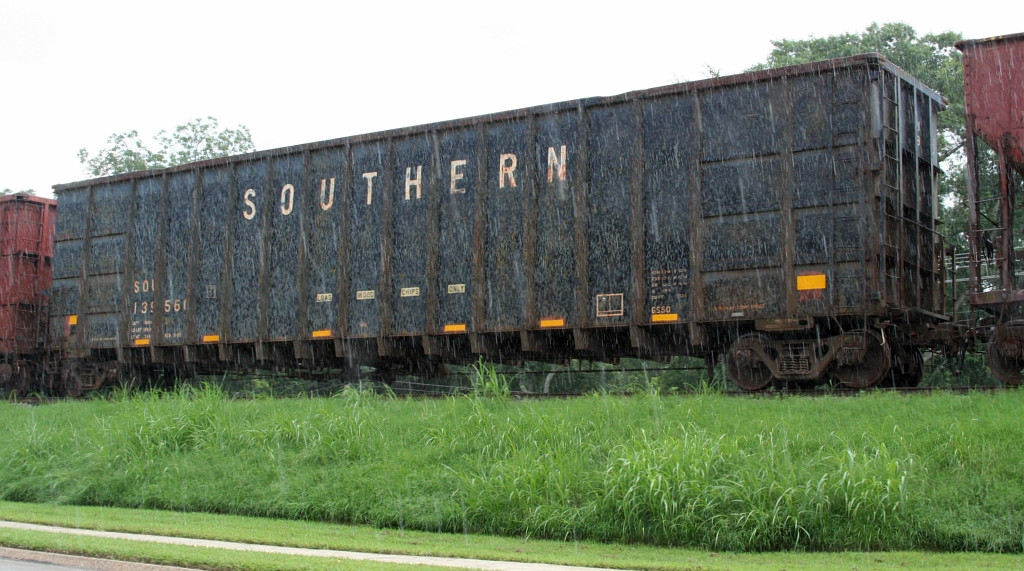 SOU 135560 in pouring rain